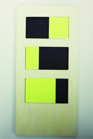Structure to reconfigure with sliding pieces A 3-dimensional piece allowing infinite possible variations of the artwork.